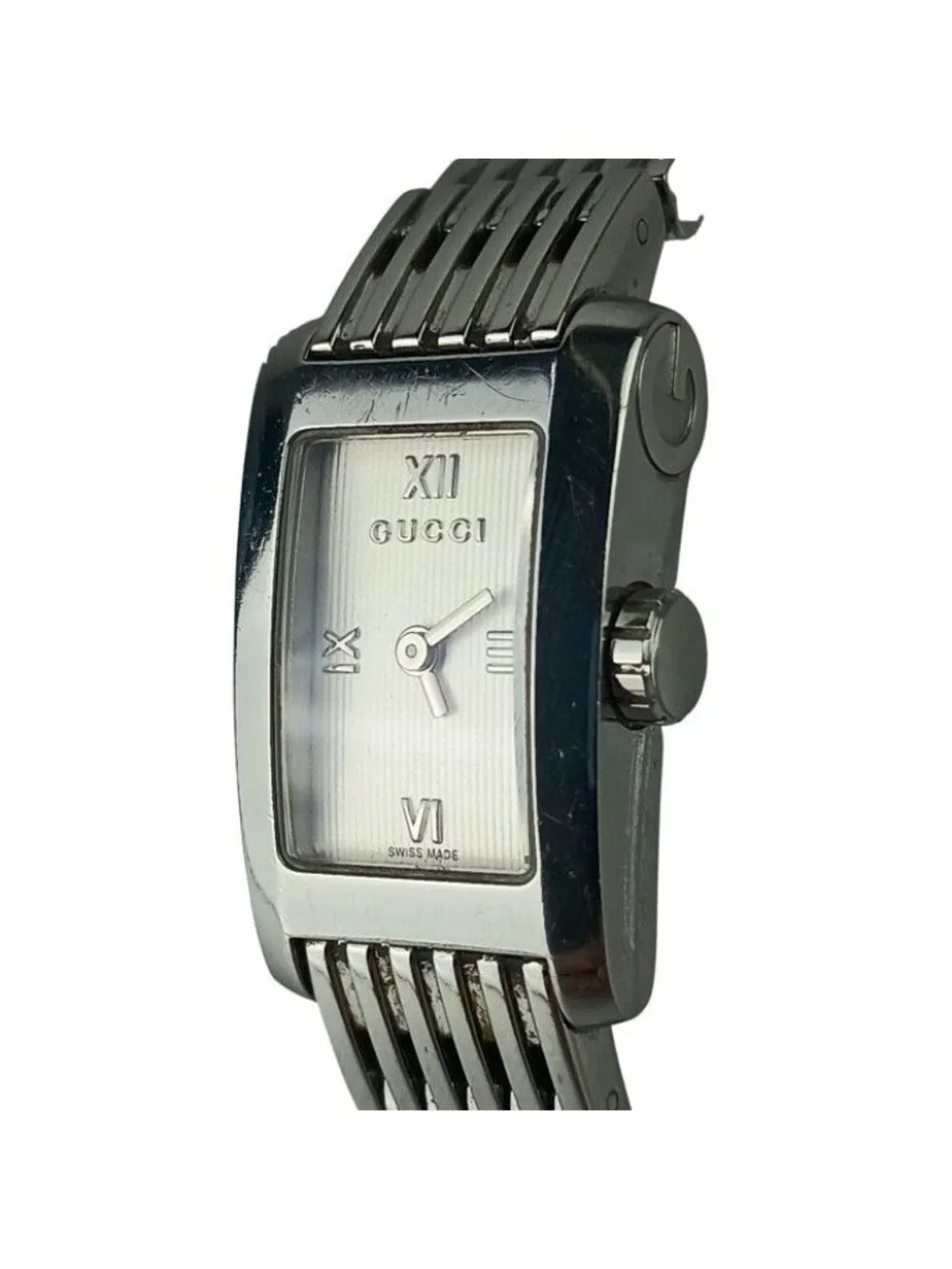 Gucci Watch Metro Silver Stainless Steel 2 Hand Quartz